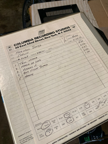 Rare original master tape - master,
